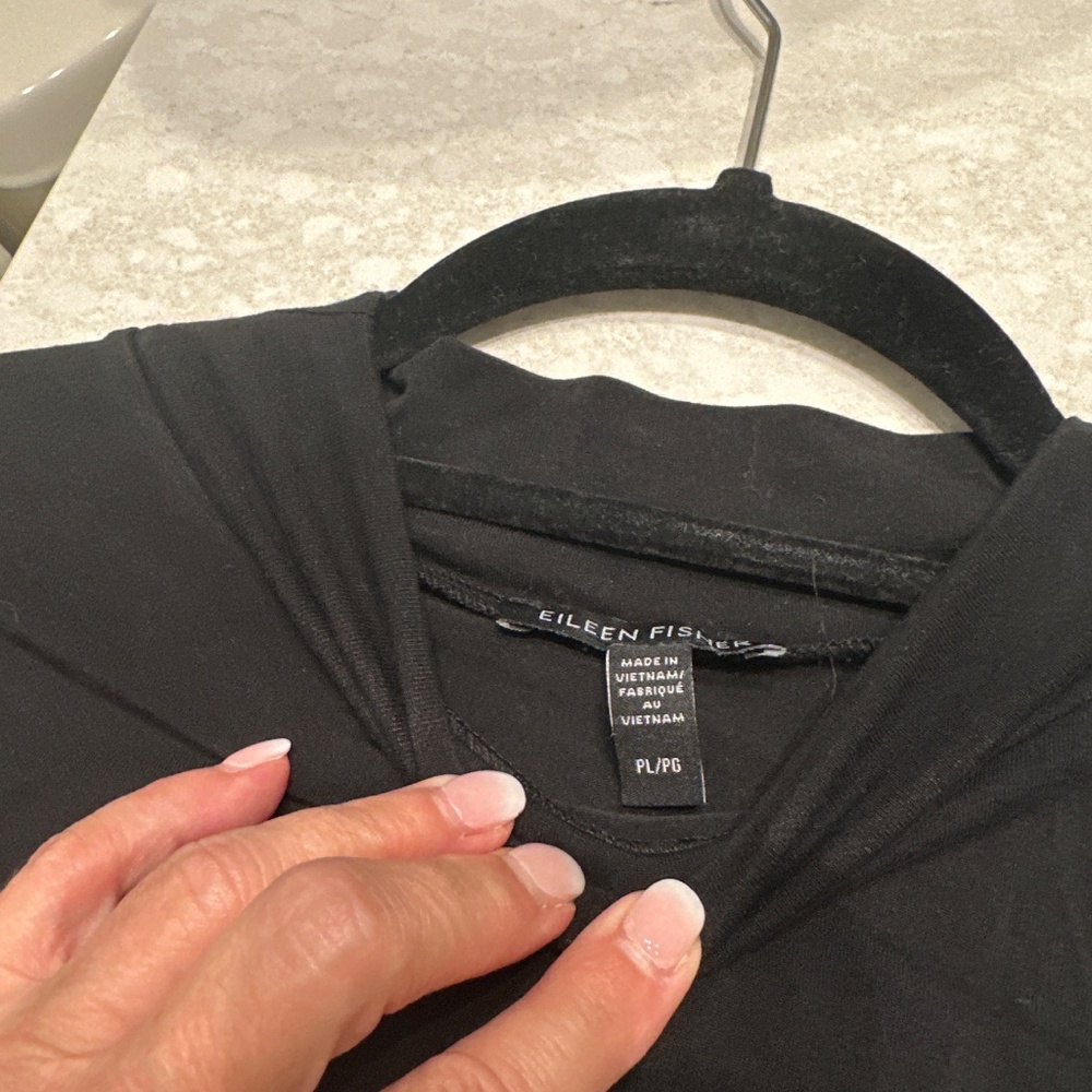 Eileen Fisher black tunic PL - Picture 2 of 3